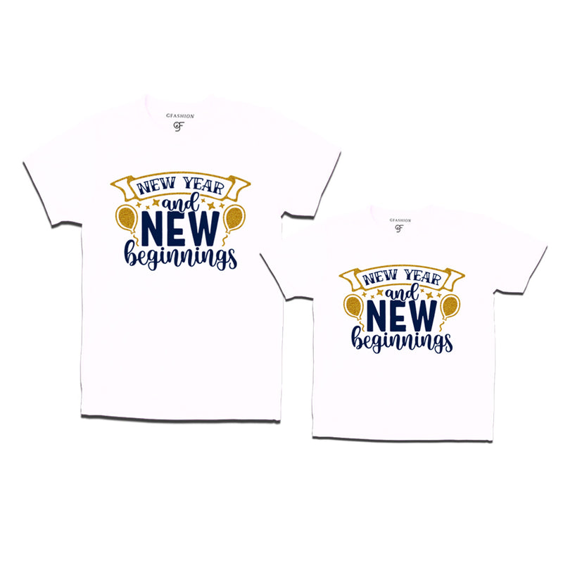 New Year and New Beginnings Combo T-shirts in White Color avilable @ gfashion.jpg