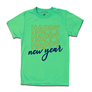 New year T-shirt for Men-Women-Boy-Girl in Pista Green Color avilable @ gfashion.jpg