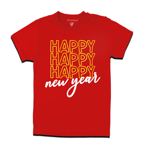 New year T-shirt for Men-Women-Boy-Girl  in Red Color avilable @ gfashion.jpg