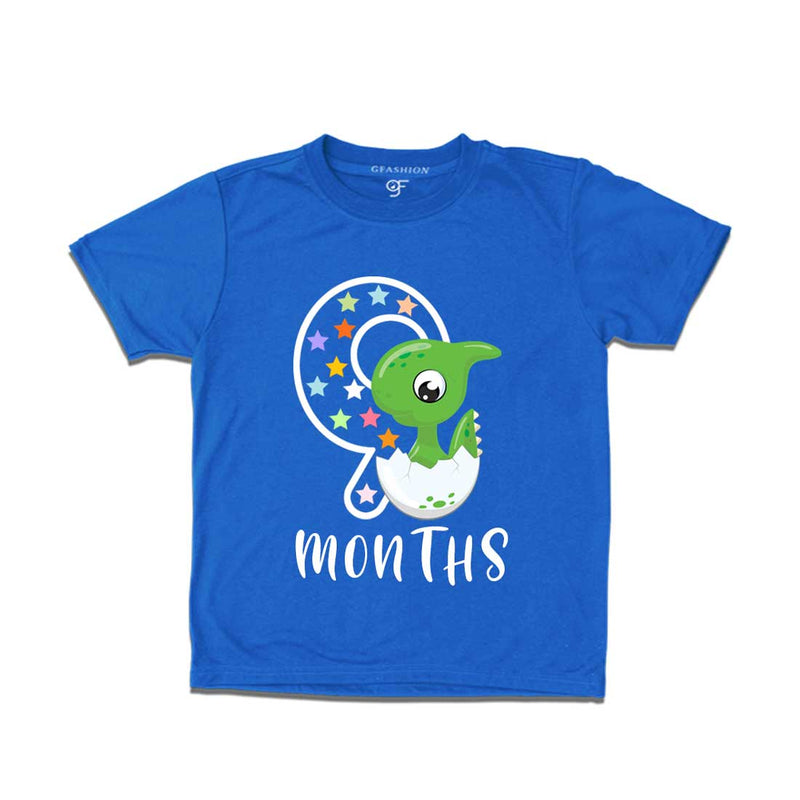 Nine Month Baby T-shirt in Blue Color avilable @ gfashion.jpg