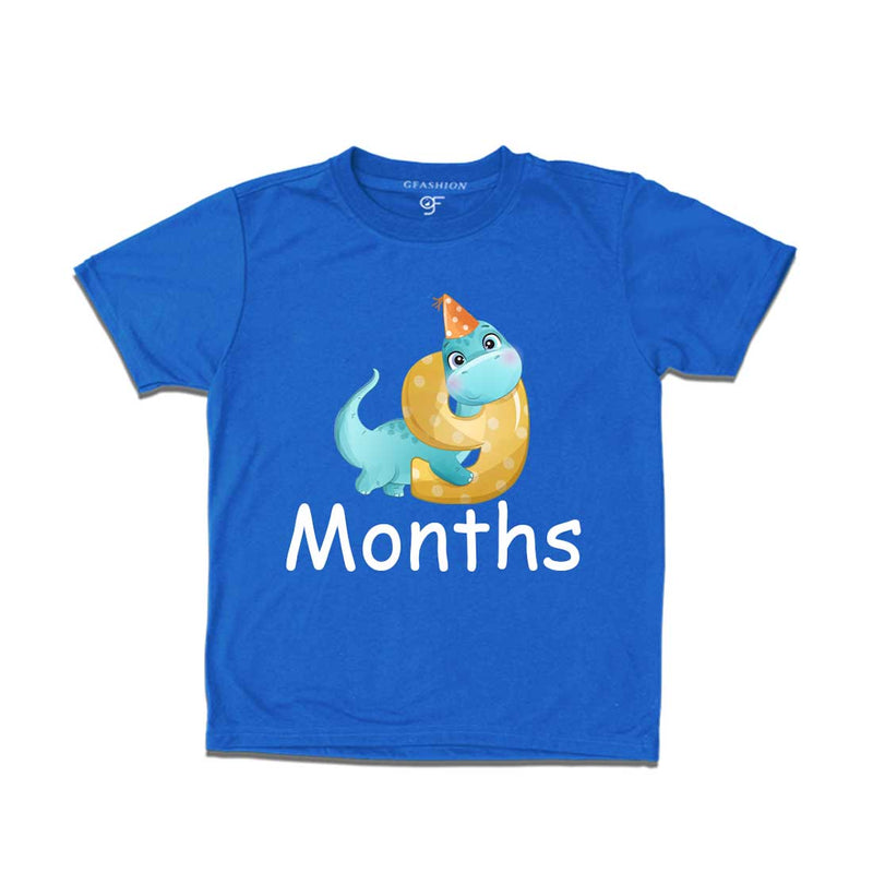 Nine Month Baby T-shirt in Blue Color avilable @ gfashion.jpg
