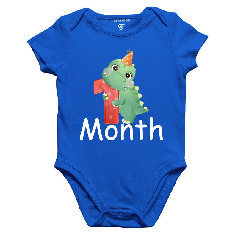 One Month Baby BodySuit in Blue Color avilable @ gfashion.jpg