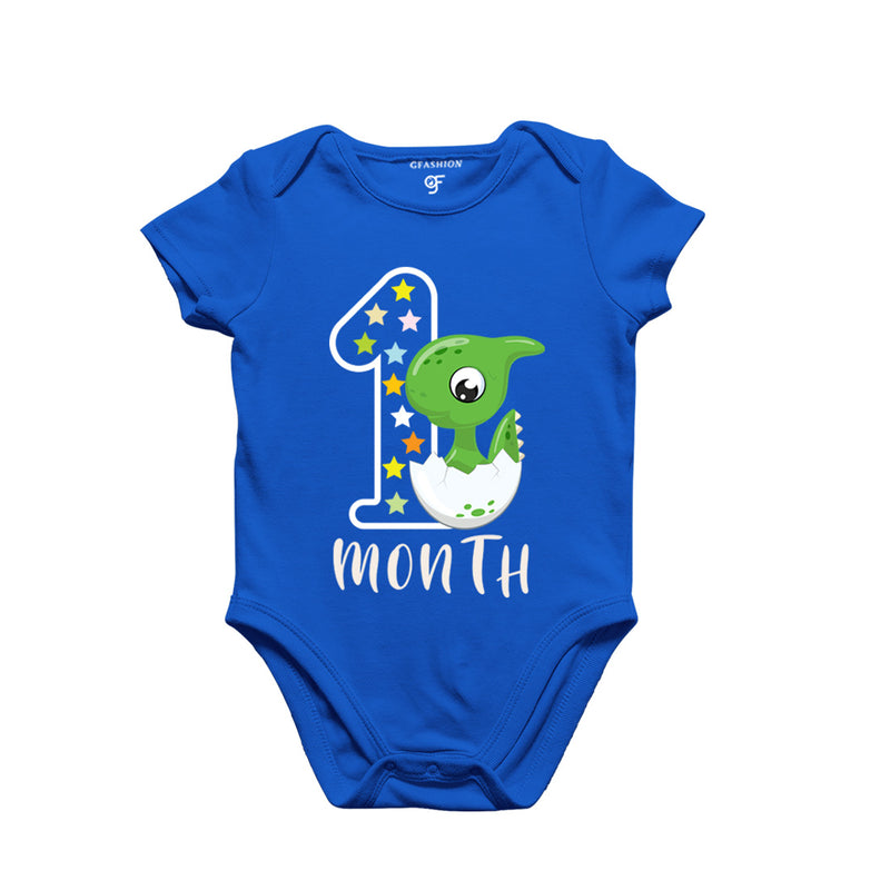 One Month Baby Bodysuit-Rompers in Blue Color avilable @ gfashion.jpg