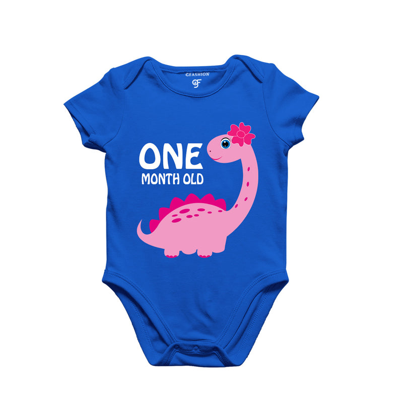One Month Old Baby Bodysuit-Rompers in Blue Color avilable @ gfashion.jpg