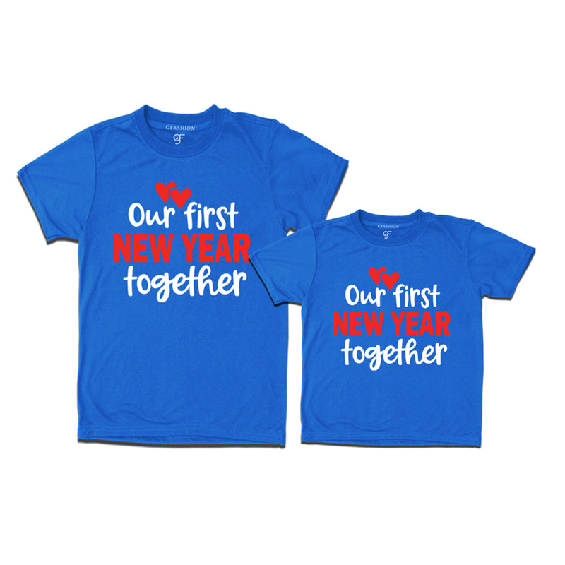 Our First New Year Together T-shirt in Blue Color avilable @ gfashion.jpg