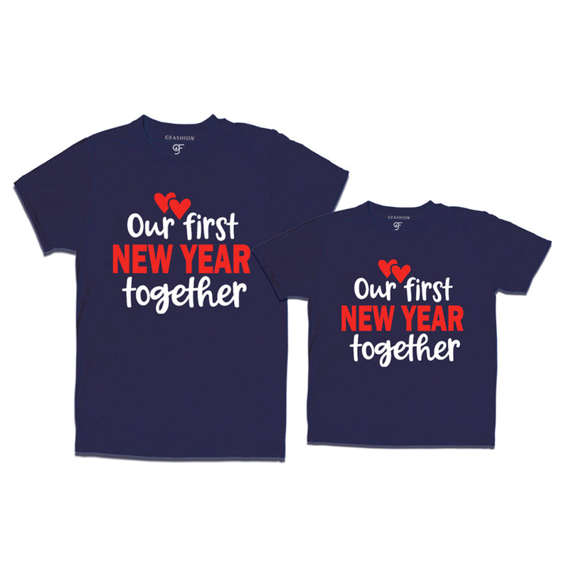Our First New Year Together T-shirt in Navy Color avilable @ gfashion.jpg