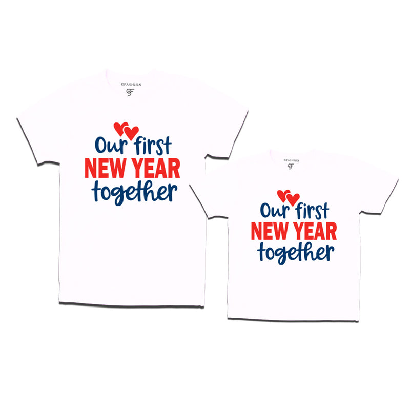 Our First New Year Together T-shirt in White Color avilable @ gfashion.jpg