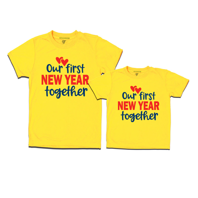Our First New Year Together T-shirt in Yellow Color avilable @ gfashion.jpg