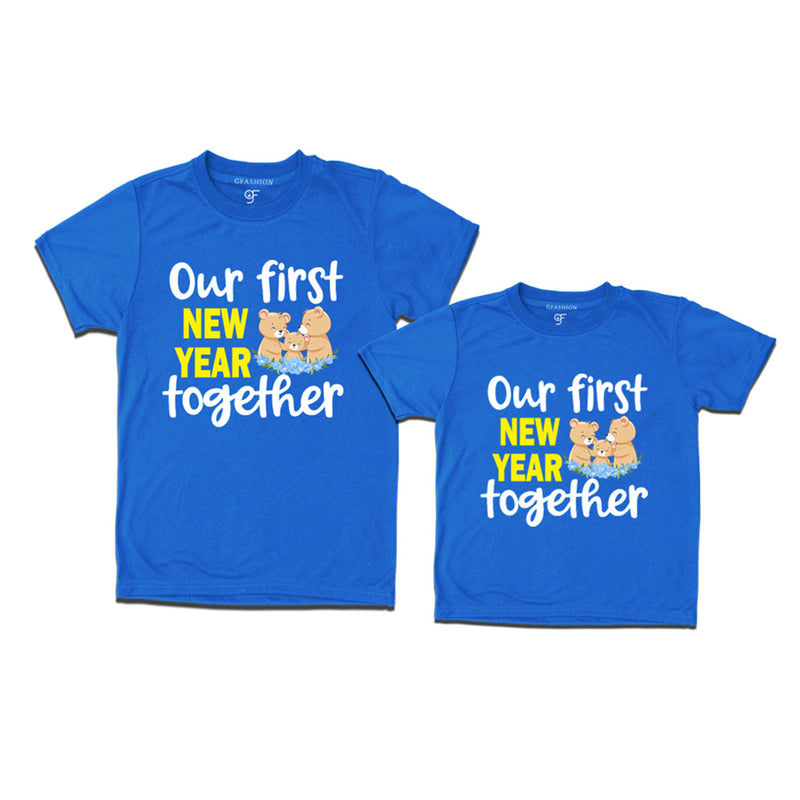 Our First New Year together T-shirts Combo in Blue Color avilable @ gfashion.jpg