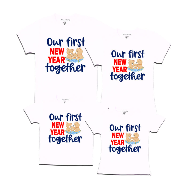Our First New Year together T-shirts for Family in White Color avilable @ gfashion.jpg