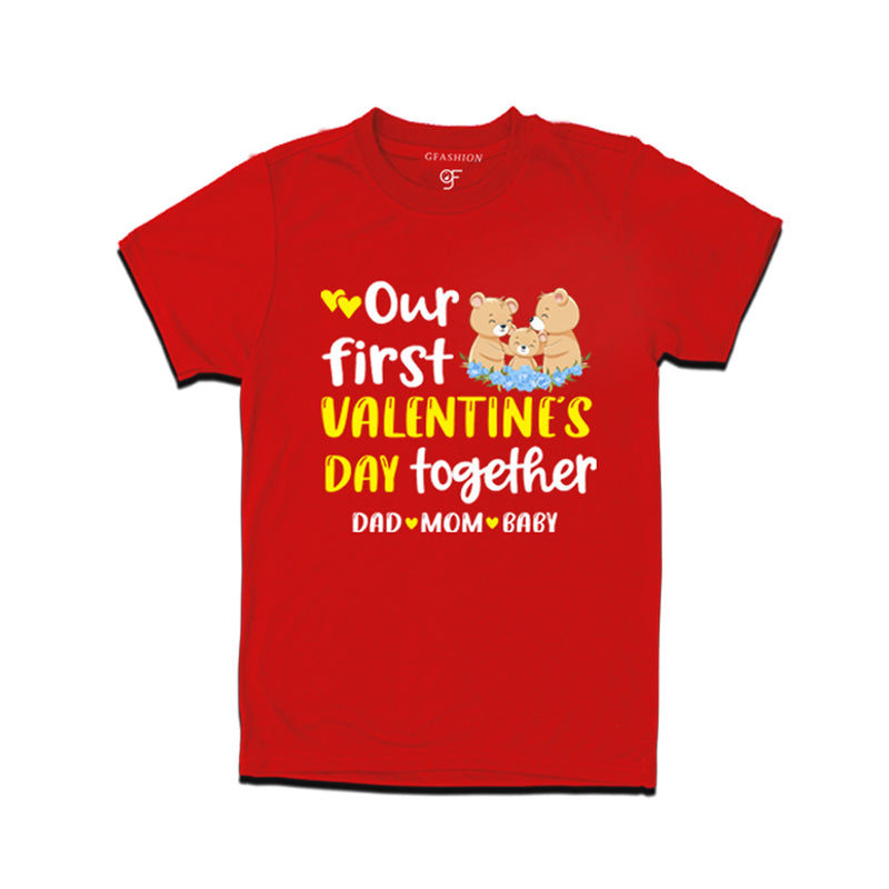 Our First Valentine's Day Together T-shirts in Red Color available @ gfashion.jpg