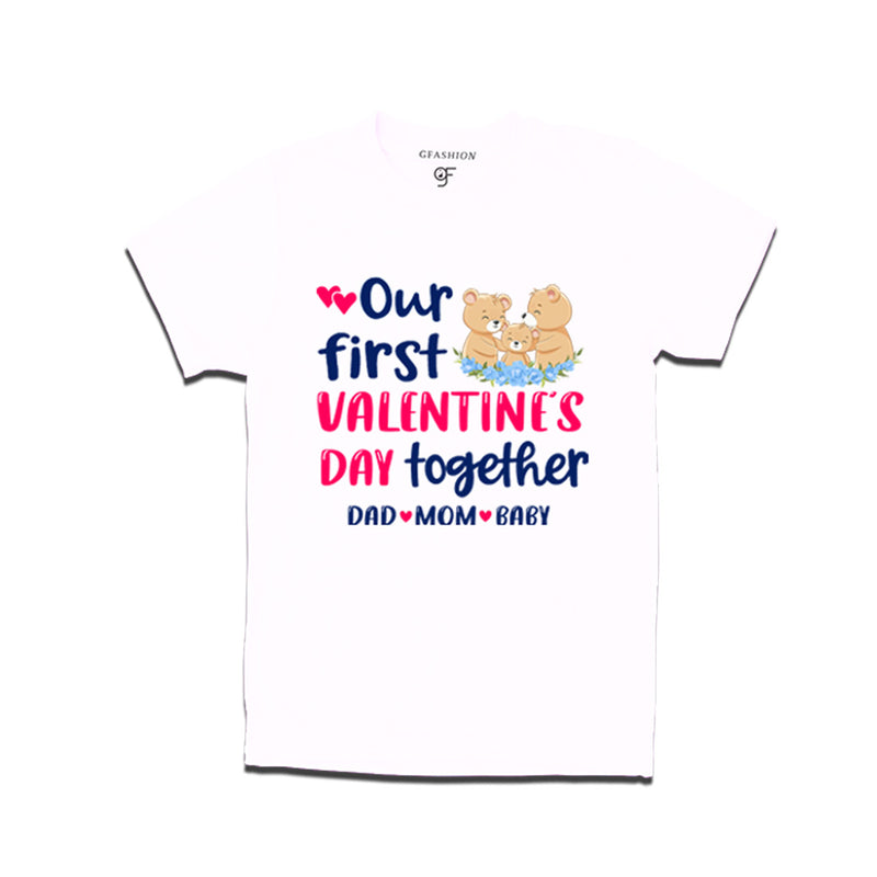 Our First Valentine's Day Together T-shirts in White Color available @ gfashion.jpg