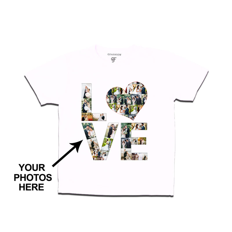 Photo Design with Love Customized Boy T-shirt in White Color available @ gfashion.jpg
