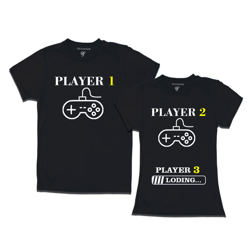Players Couples T-shirts in Black Color available @ gfashion.jpg