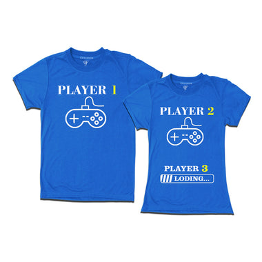 Players Couples T-shirts in Blue Color available @ gfashion.jpg