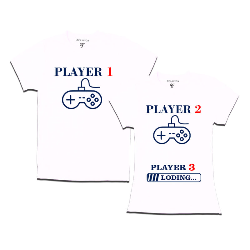 Players Couples T-shirts in White Color available @ gfashion.jpg