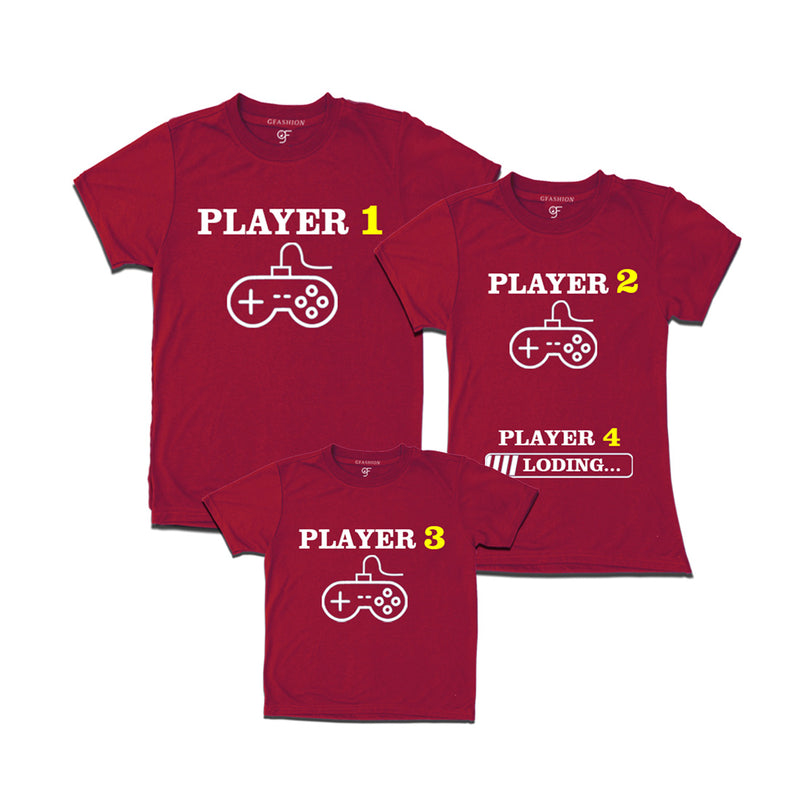 Players Family T-shirts in Maroon Color available @ gfashion.jpg