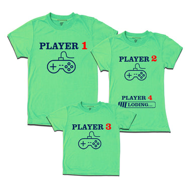 Players Family T-shirts in Pista Green Color available @ gfashion.jpg
