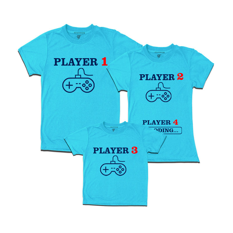 Players Family T-shirts in Sky Blue Color available @ gfashion.jpg