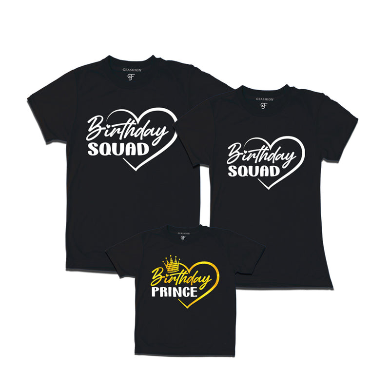Birthday Prince Matching Family T-shirts in Black Color available @ gfashion.jpg
