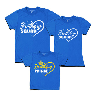 Birthday Prince Matching Family T-shirts in Blue Color available @ gfashion.jpg