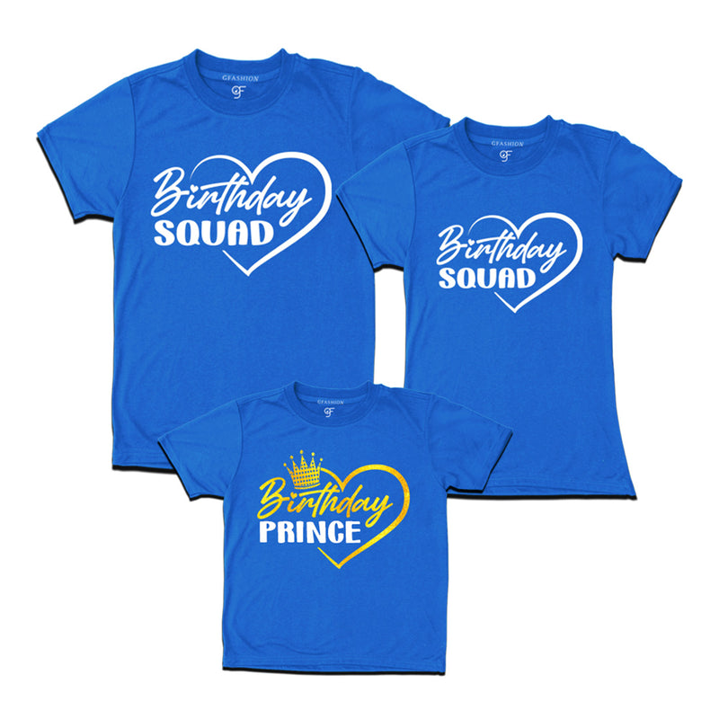 Birthday Prince Matching Family T-shirts in Blue Color available @ gfashion.jpg