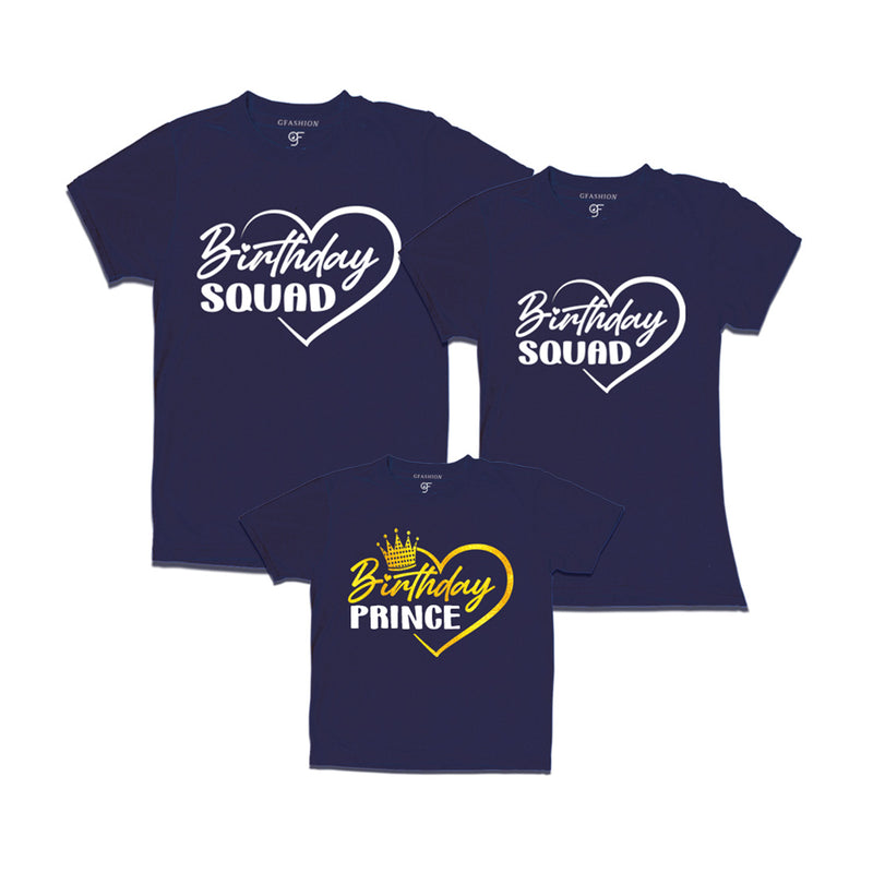 Birthday Prince Matching Family T-shirts in Navy Color available @ gfashion.jpg