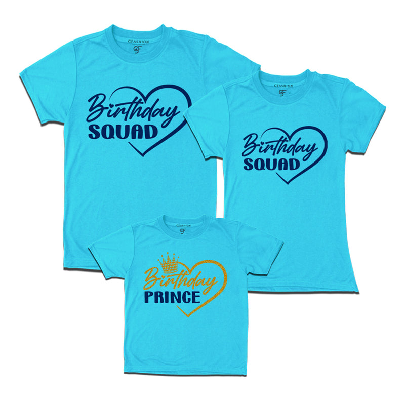 Birthday Prince Matching Family T-shirts in Sky Blue Color available @ gfashion.jpg