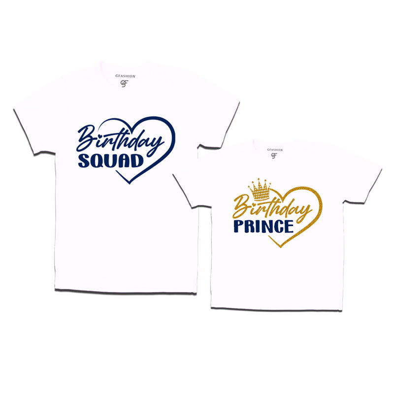 Prince Birthday T-shirts with Dad in White Color available @ gfashion.jpg