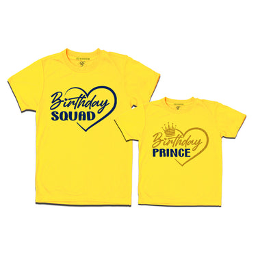 Prince Birthday T-shirts with Dad  in Yellow Color available @ gfashion.jpg