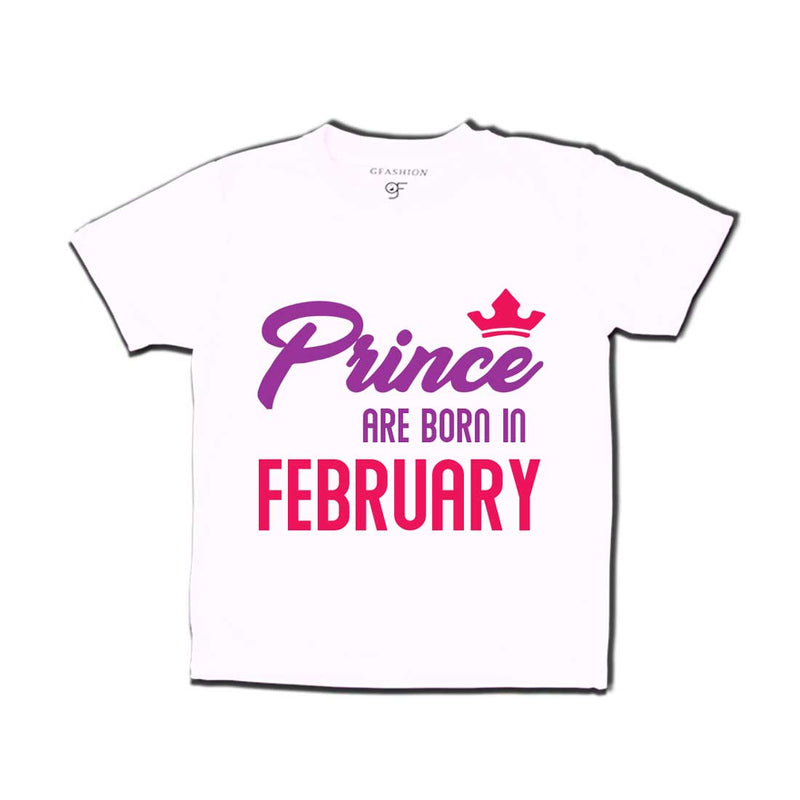 Prince are born in February T-shirts-White-gfashion