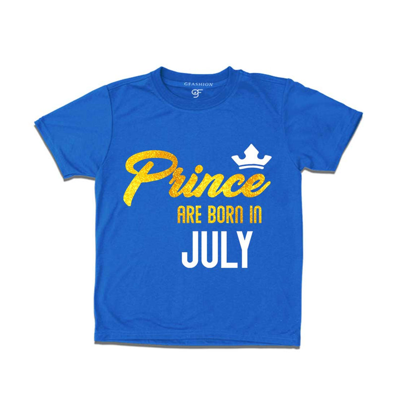 Prince are born in July T-shirts-Blue-gfashion