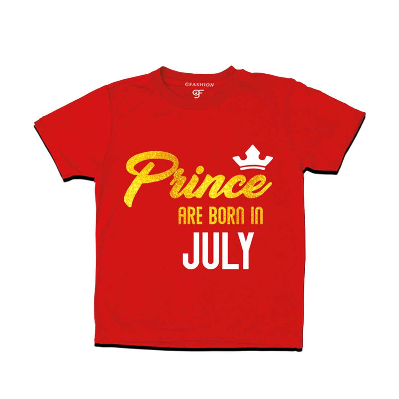 Prince are born in July T-shirts-red-gfashion