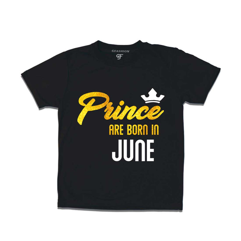 Prince are born in June T-shirts-Black-gfashion