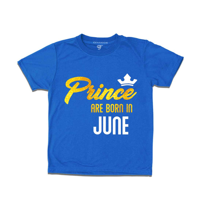 Prince are born in June T-shirts-Blue-gfashion