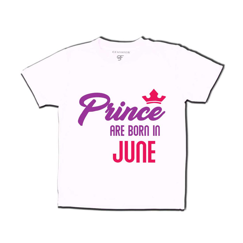 Prince are born in June T-shirts-White-gfashion