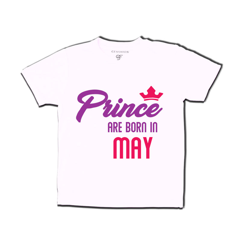 Prince are born in May T-shirts-White-gfashion