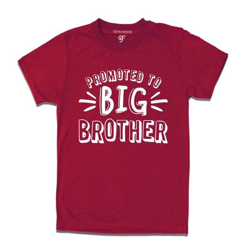 Promoted To Big Brother T-shirt in Maroon Color available @ gfashion.jpg