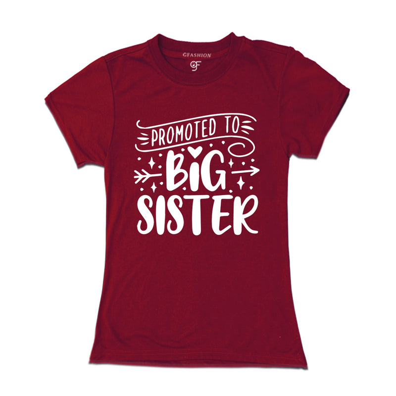 Promoted to Big Sister T-shirt in Maroon Color available @ gfashion.jpg