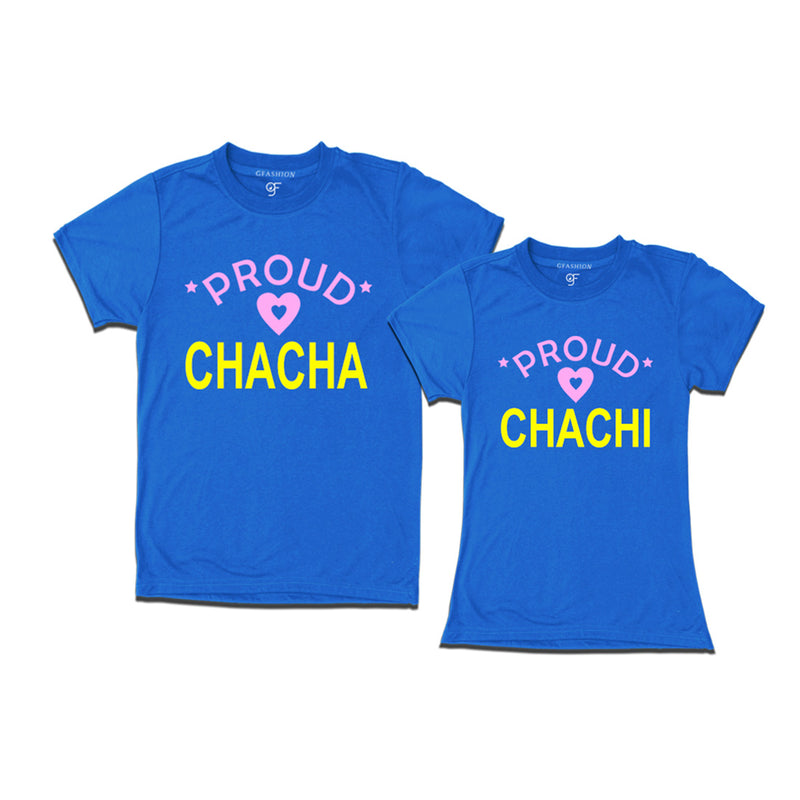 Proud Chacha Chachi t-shirts Blue Color-gfashion