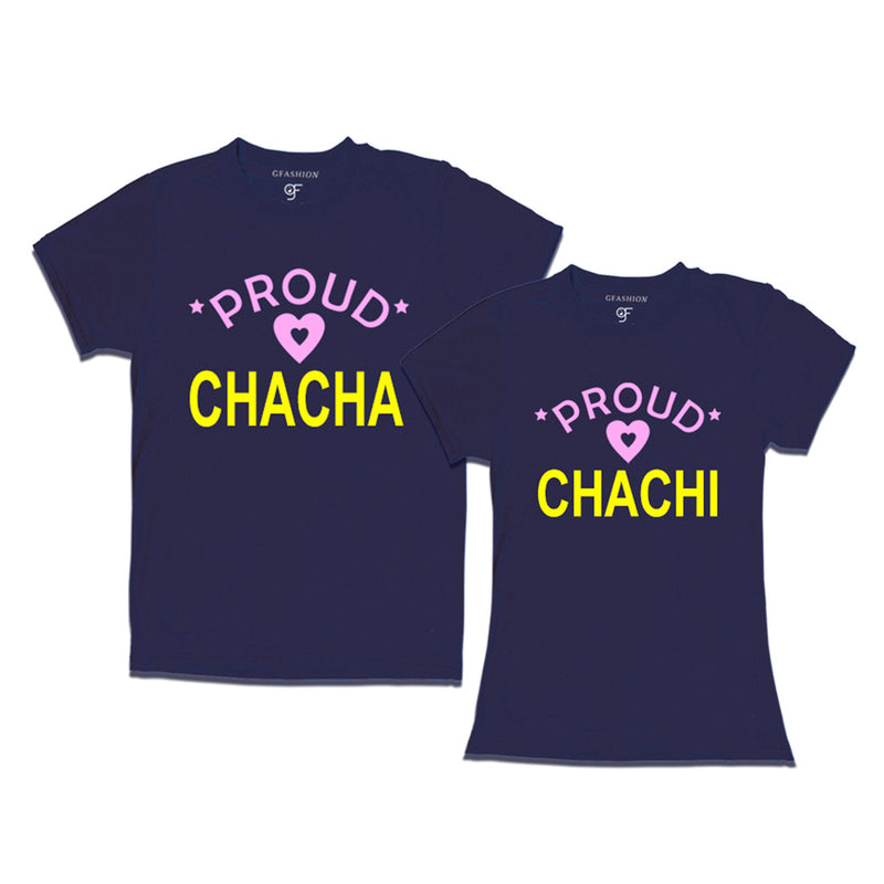 Proud Chacha Chachi t-shirts Navy Color-gfashion