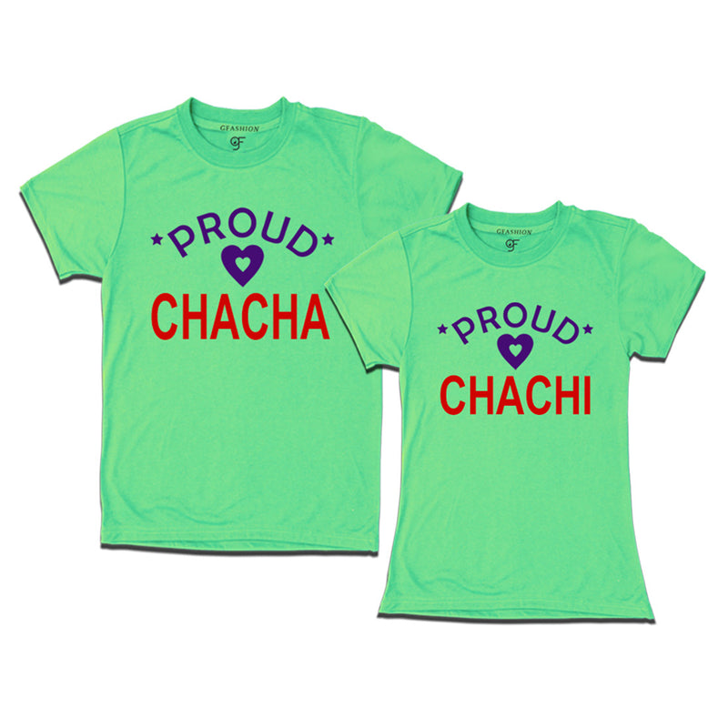 Proud Chacha Chachi t-shirts Pista Green Color-gfashion
