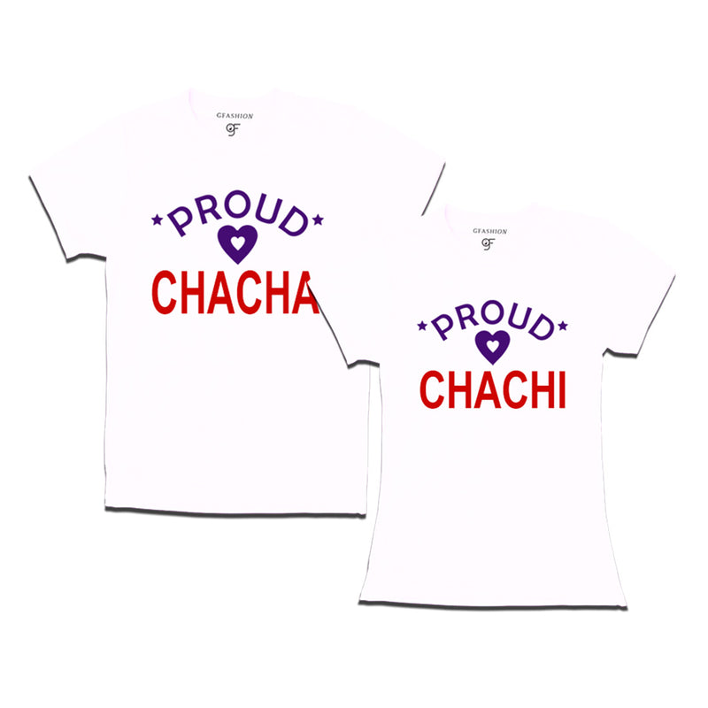 Proud Chacha Chachi t-shirts White Color-gfashion