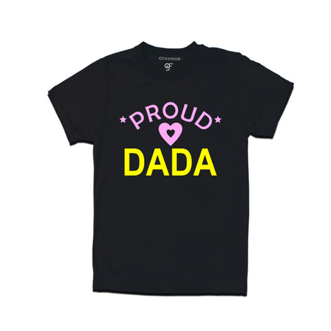 Proud Dada T-shirt-Black Color-gfashion