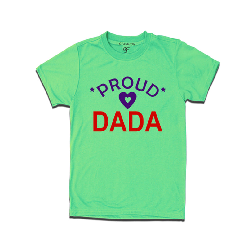 Proud Dada T-shirt-Pista Green Color-gfashion
