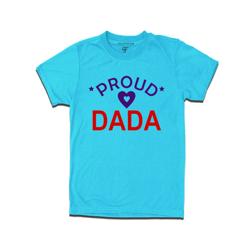 Proud Dada T-shirt-Sky Blue Color-gfashion