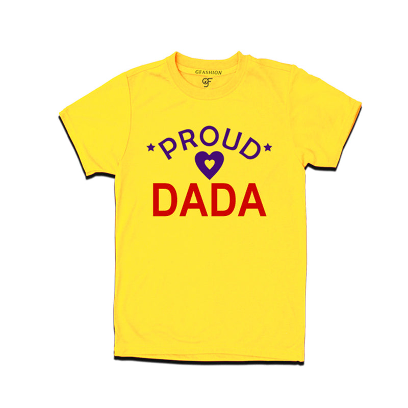 Proud Dada T-shirt-Yellow Color-gfashion
