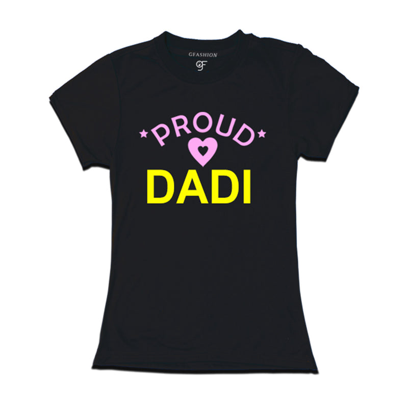 Proud Dadi T-shirt-Black Color-gfashion