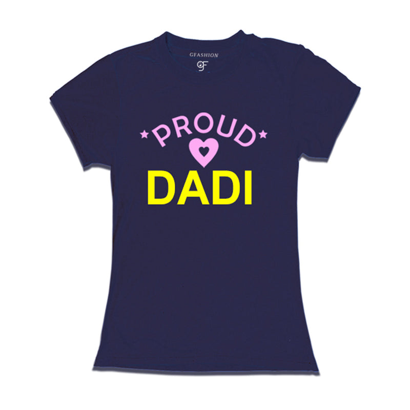 Proud Dadi T-shirt-Navy Color-gfashion