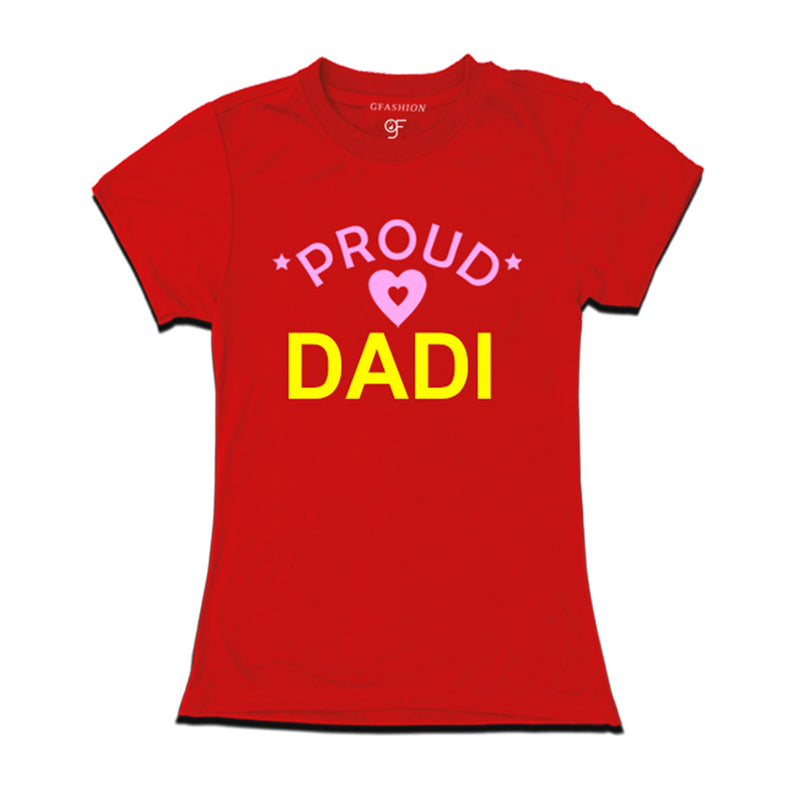 Proud Dadi T-shirt-Red Color-gfashion
